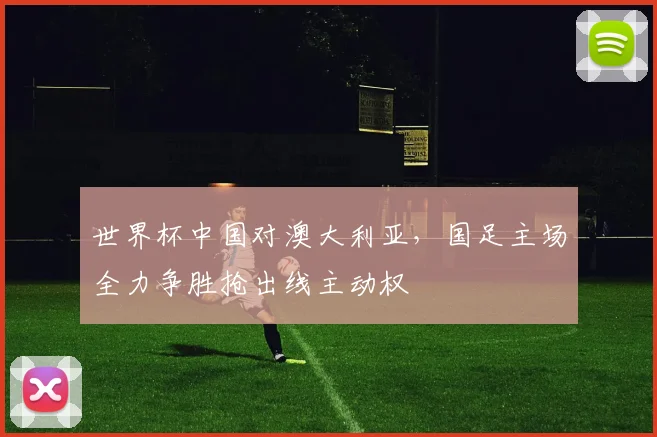世界杯中国对澳大利亚，国足主场全力争胜抢出线主动权