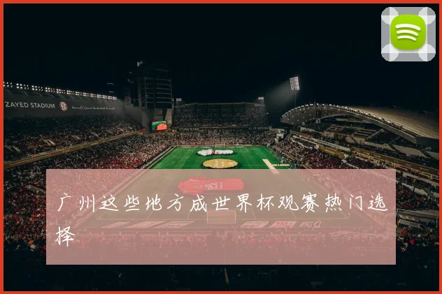 广州这些地方成世界杯观赛热门选择